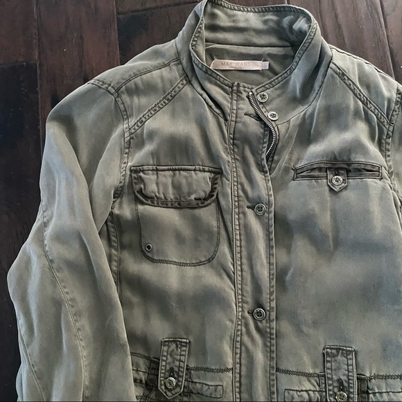 COPY - Khaki Green Jacket Max Jeans Sz L Removable Fleece Lining - Picture 13 of 13